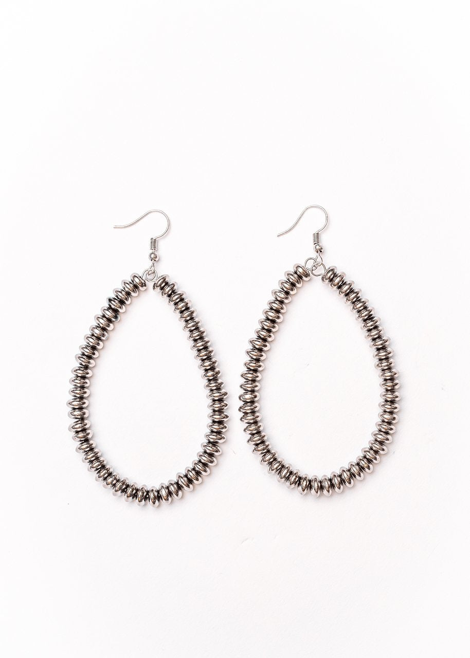 Rondel Teardrop Earrings