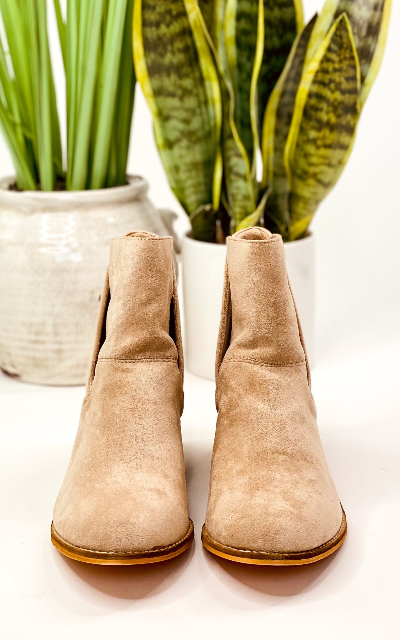 Corkys Spill The Tea Booties in Beige