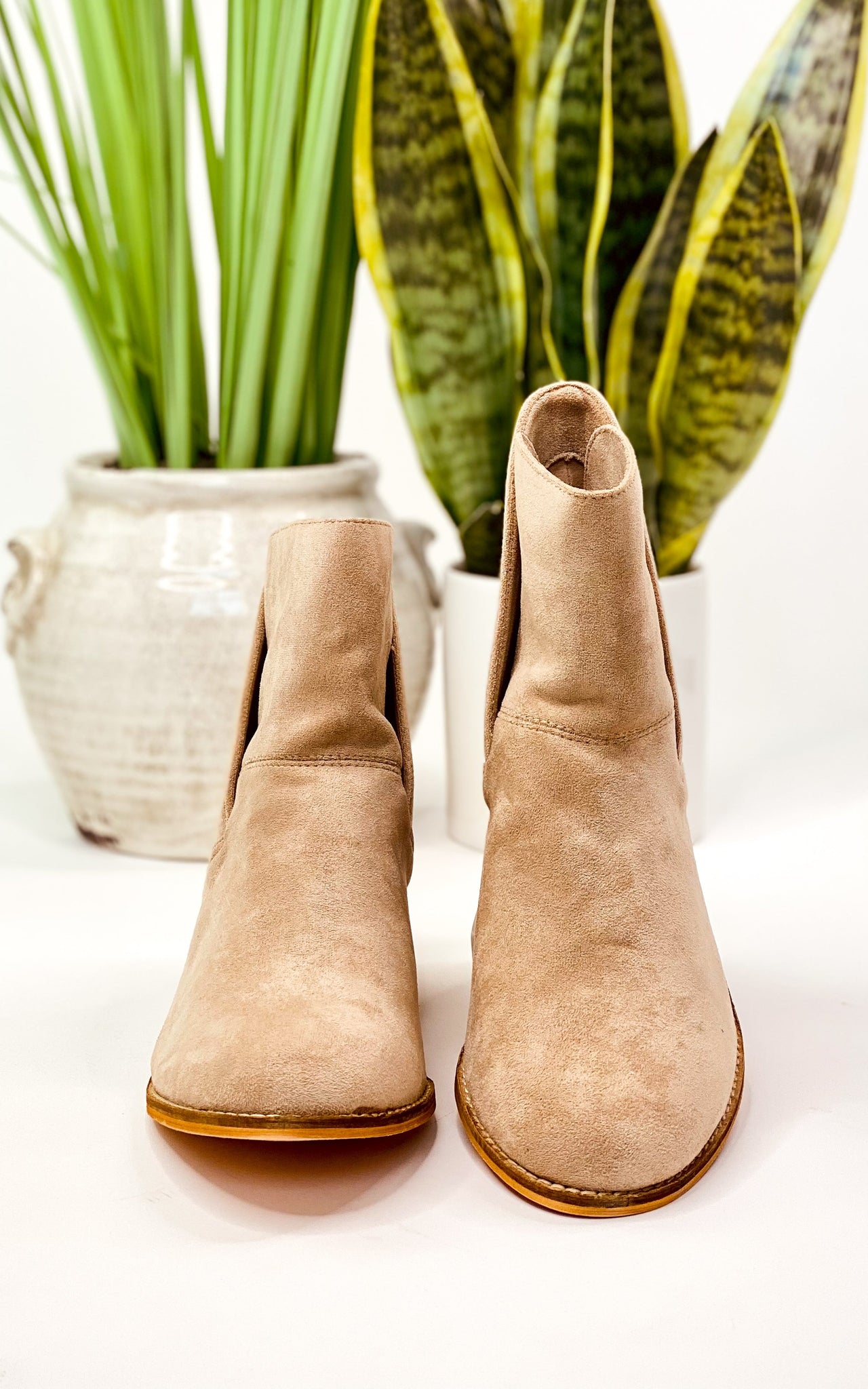 Corkys Spill The Tea Booties in Beige