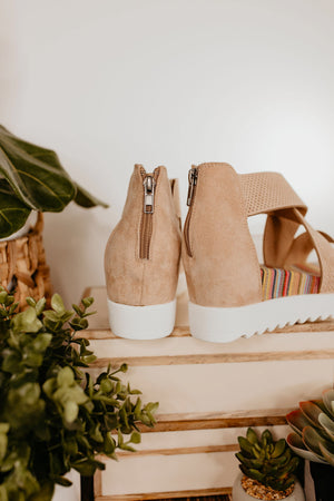 Very G Allie Wedge Sandal in Cream