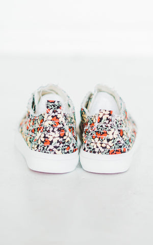 Corkys Babalu Sneaker in Black Floral