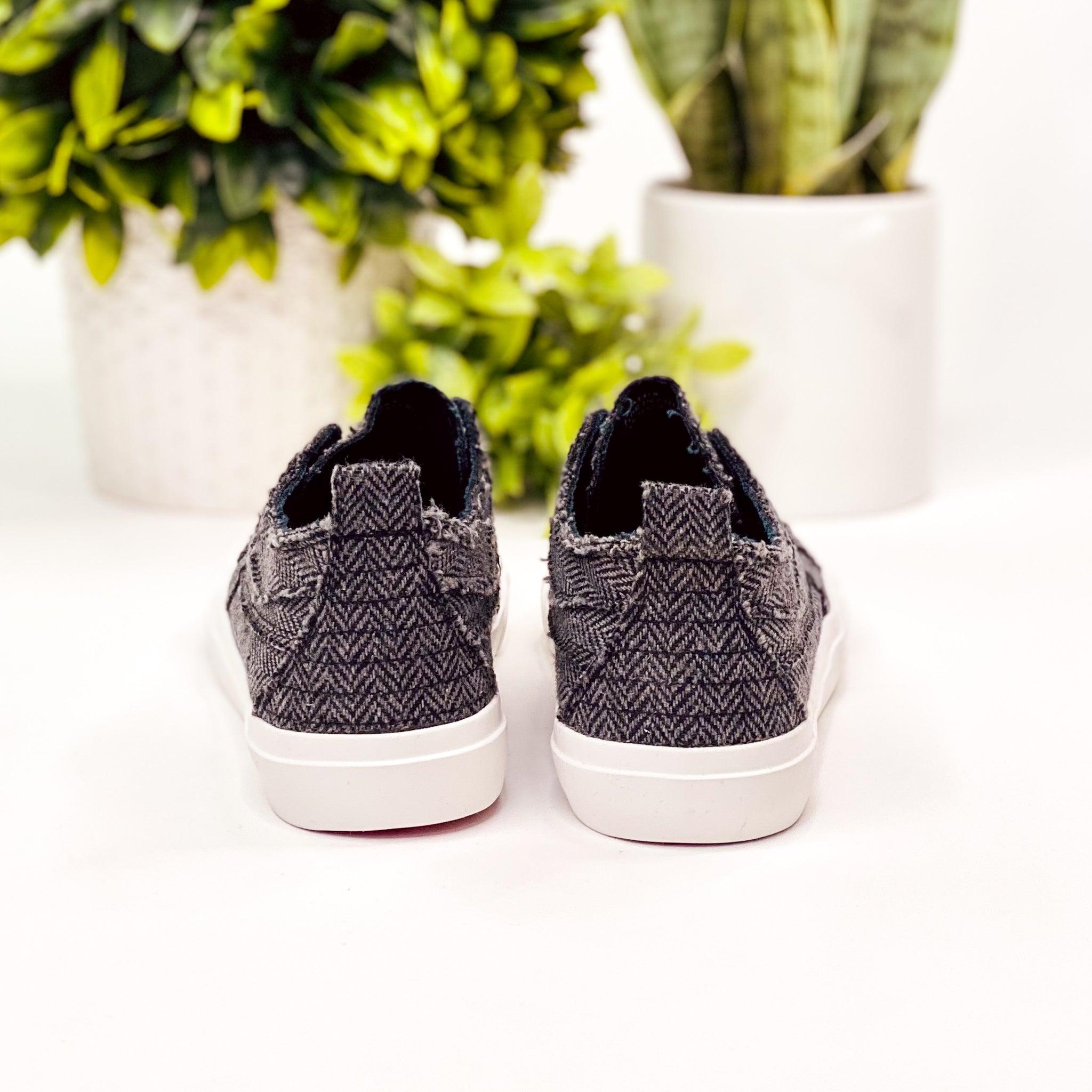 Corkys Babalu Sneaker in Black Herringbone