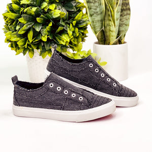 Corkys Babalu Sneaker in Black Herringbone