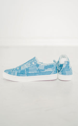 Corkys Babalu Sneaker in Denim Patches