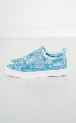 Corkys Babalu Sneaker in Denim Patches