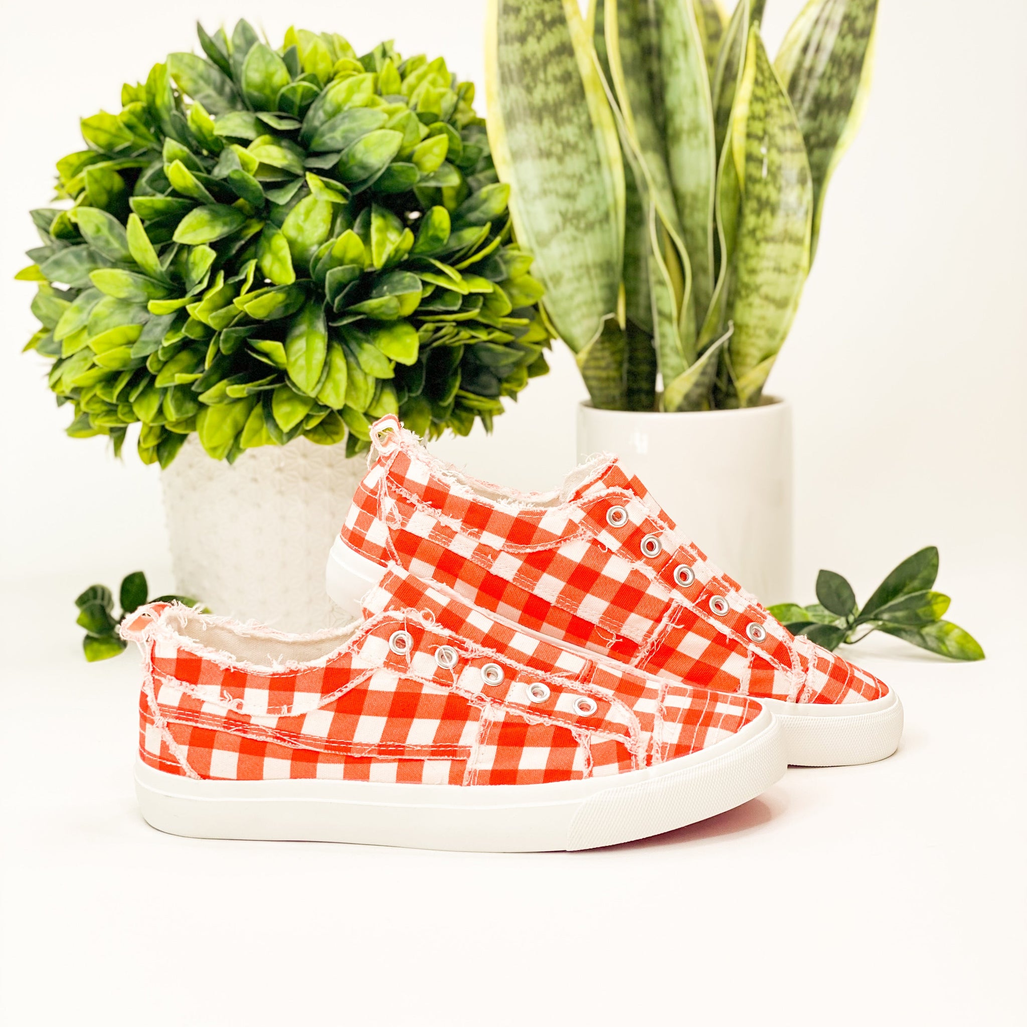 Corkys Babalu in Orange Gingham