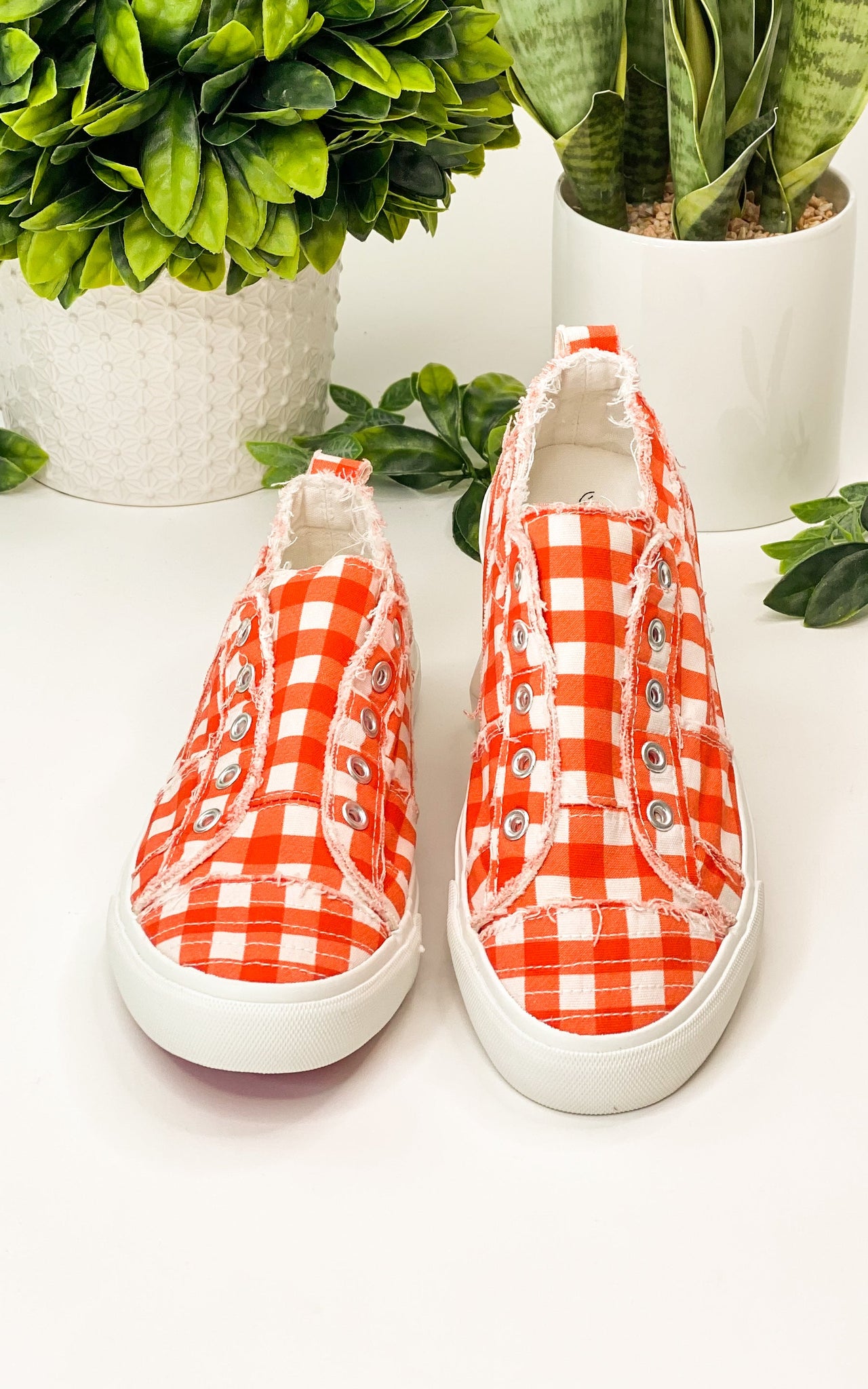 Corkys Babalu in Orange Gingham