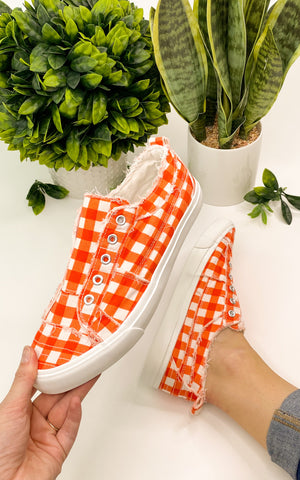 Corkys Babalu in Orange Gingham