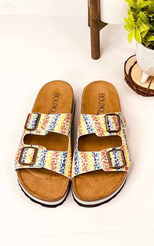 Corkys Beach Babe Sandals in Rainbow Leopard