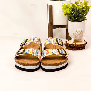 Corkys Beach Babe Sandals in Rainbow Leopard