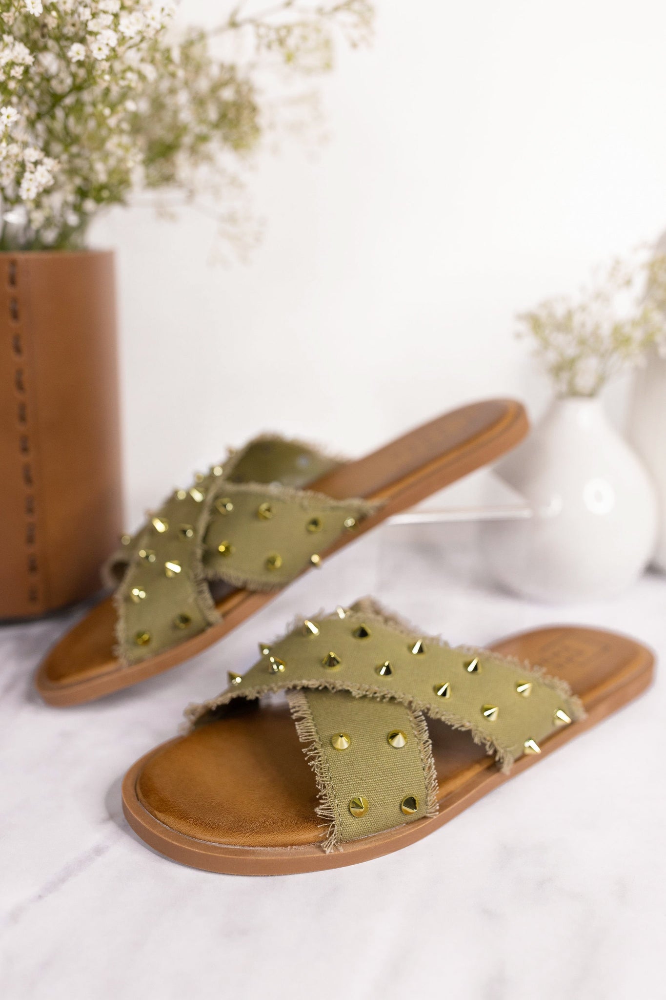 Shu Shop Berta Sandal in Olive