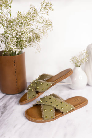 Shu Shop Berta Sandal in Olive