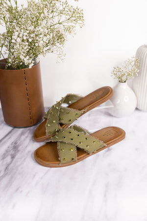Shu Shop Berta Sandal in Olive