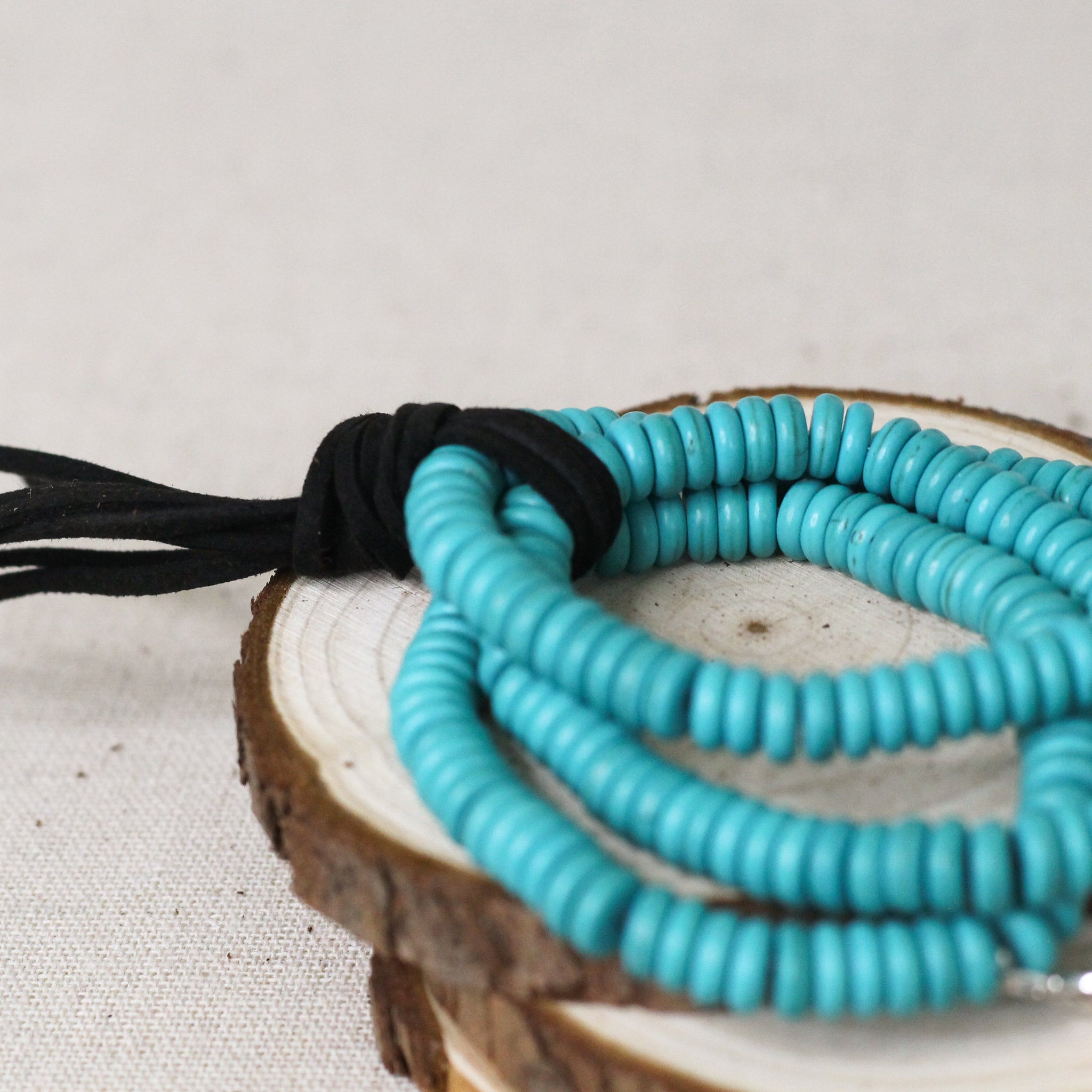 3 Strand Turquoise Bracelet Stack