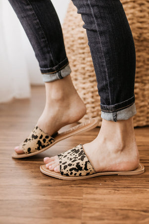 Matisse Cabana Sandal in Black Cow Spot