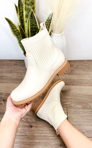 Corkys Cabin Fever Bootie in Cream