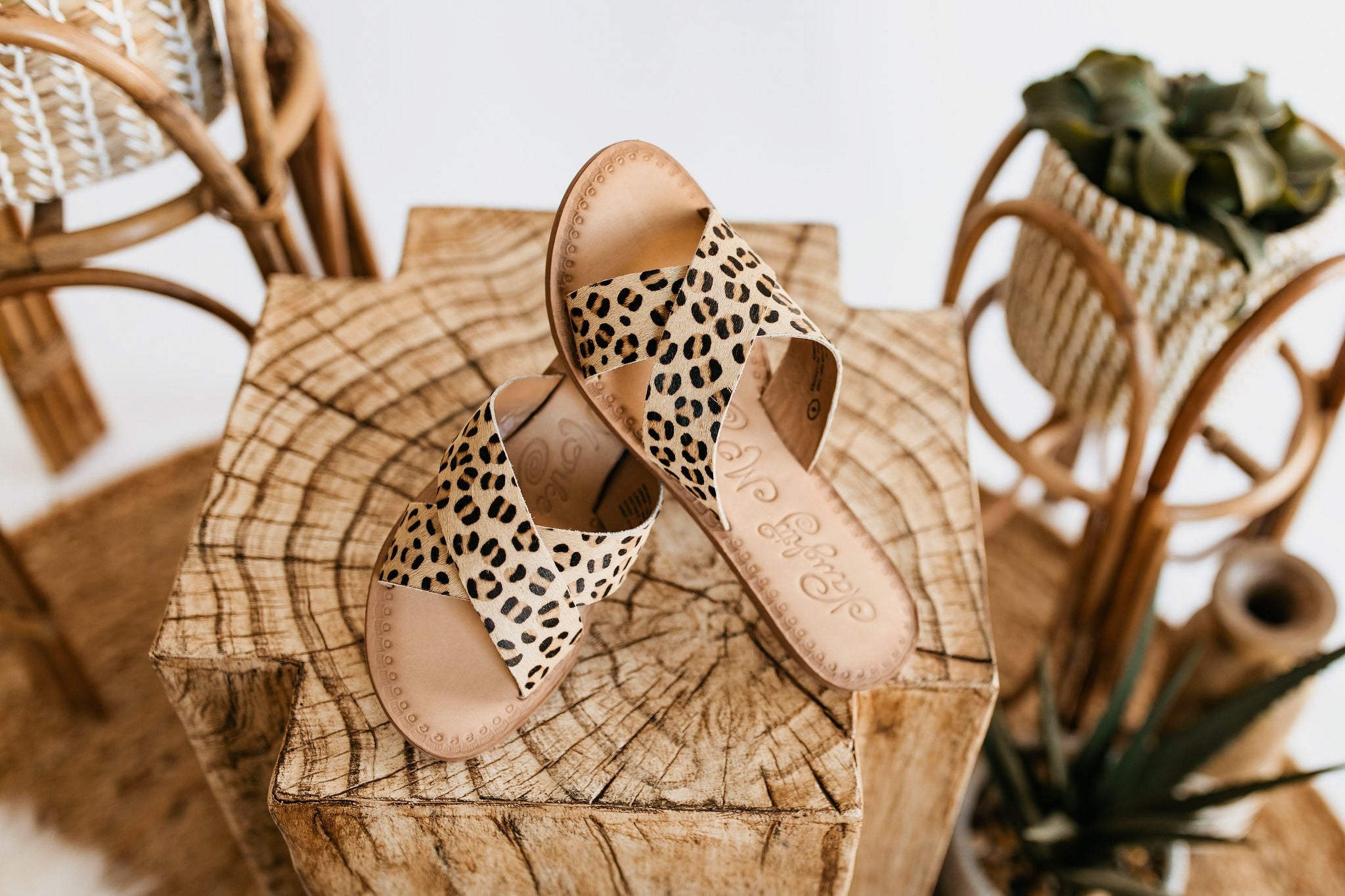 Naughty Monkey Caddo Sandals in Leopard