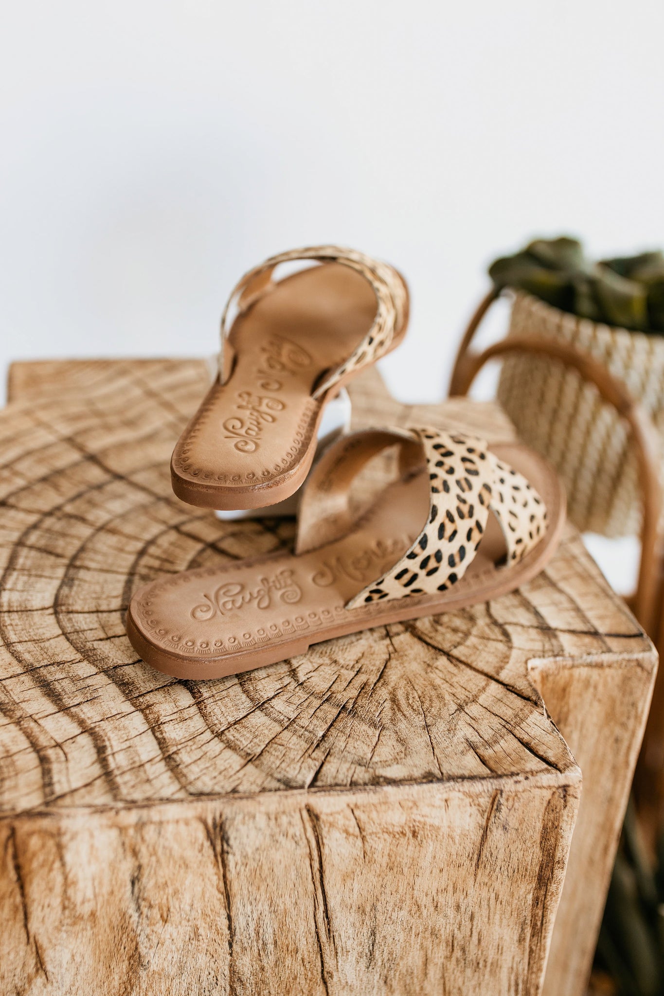 Naughty Monkey Caddo Sandals in Leopard