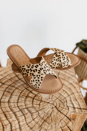 Naughty Monkey Caddo Sandals in Leopard