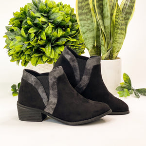 Corkys Crisp Bootie in Black Metallic