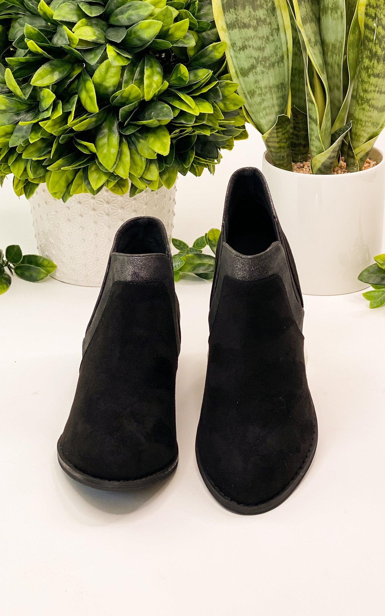 Corkys Crisp Bootie in Black Metallic