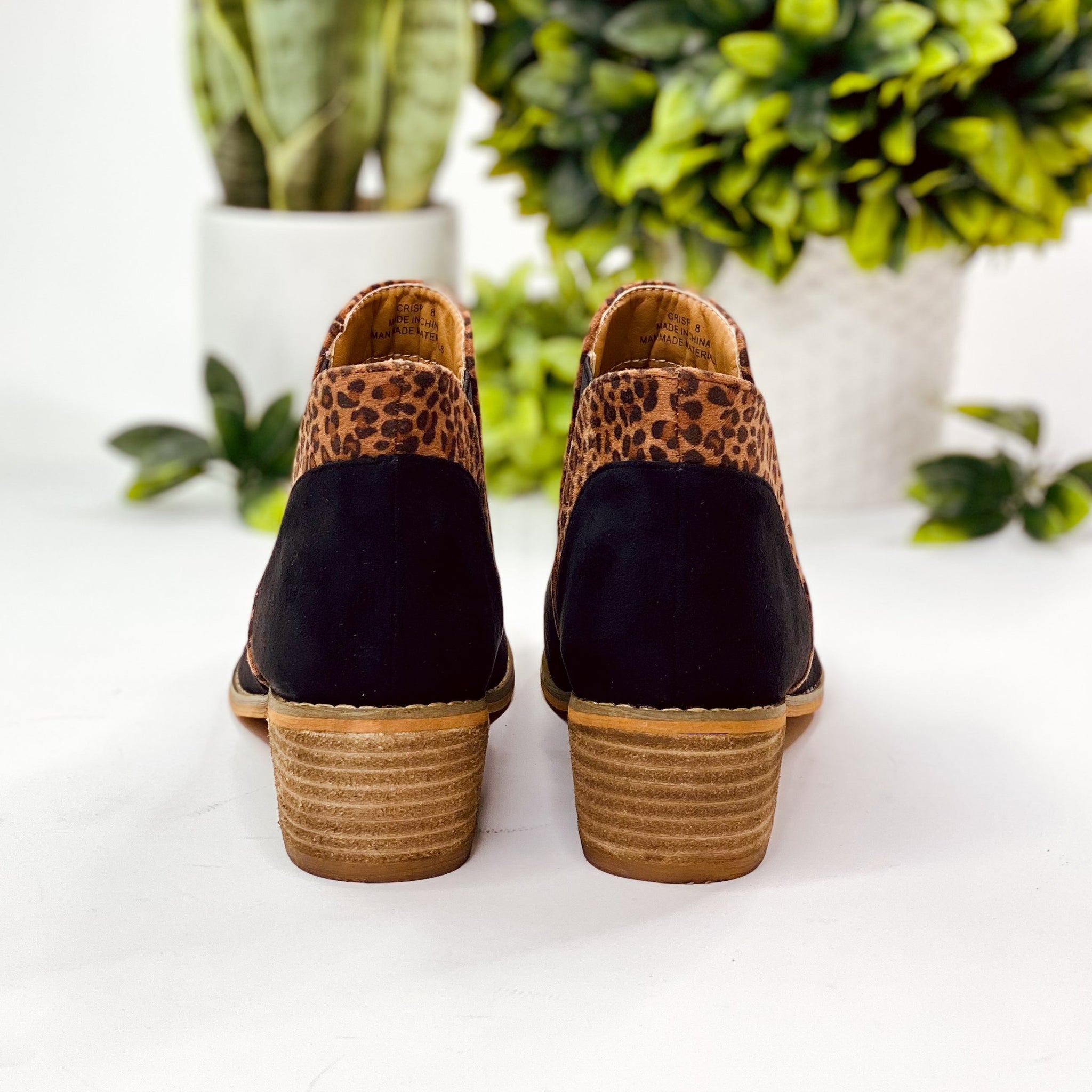 Corkys Crisp Bootie in Black Leopard