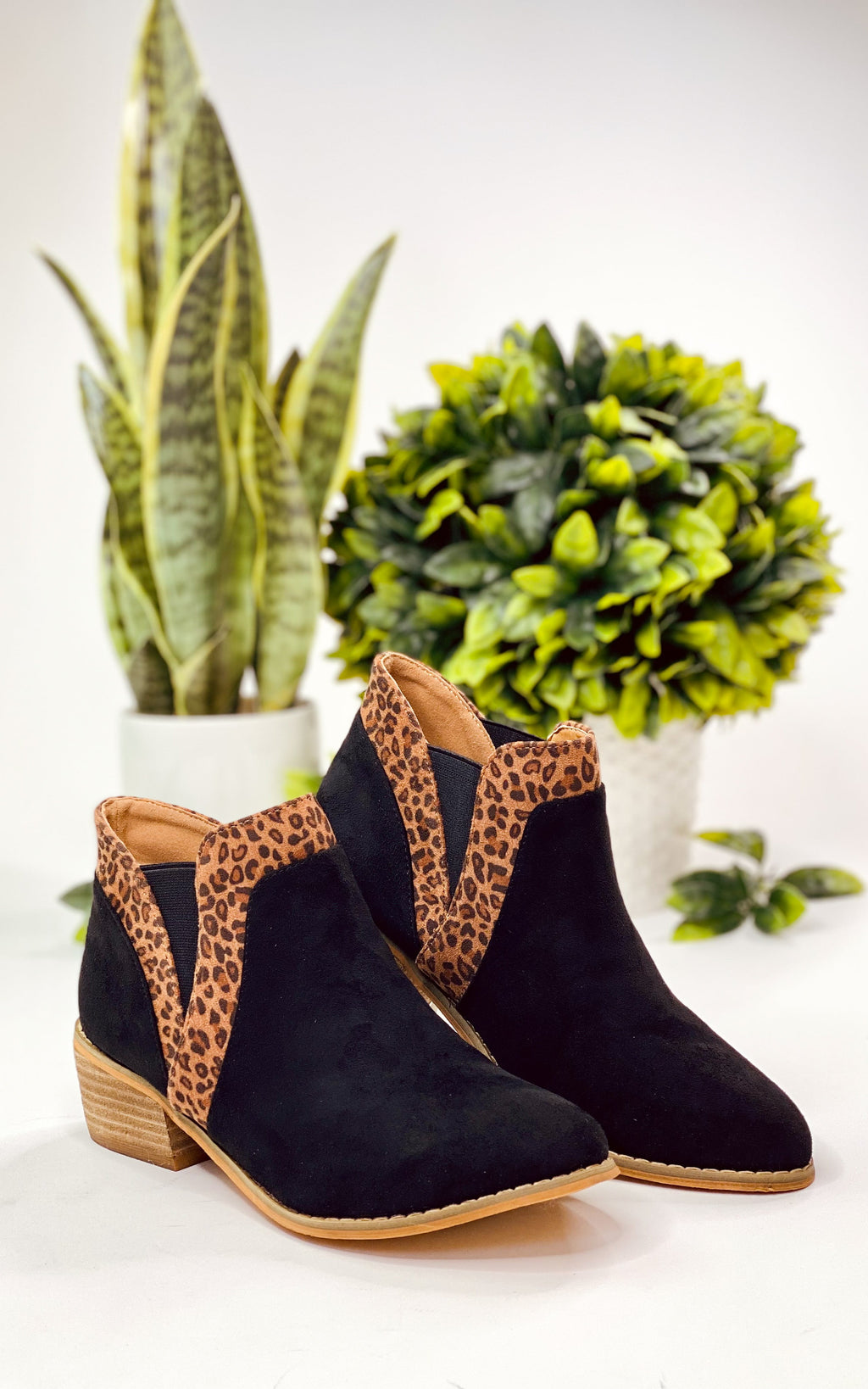 Corkys Crisp Bootie in Black Leopard