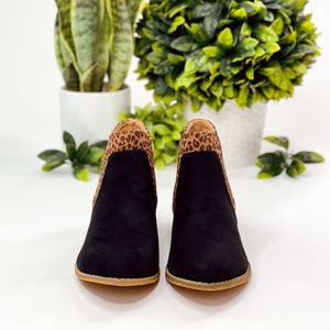 Corkys Crisp Bootie in Black Leopard