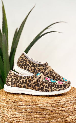 Gypsy Jazz Flo Sneaker in Tan Leopard