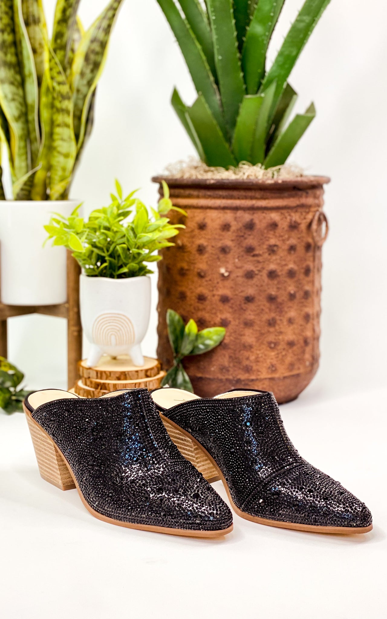 Matisse Gatsby Rhinestone Mule in Black