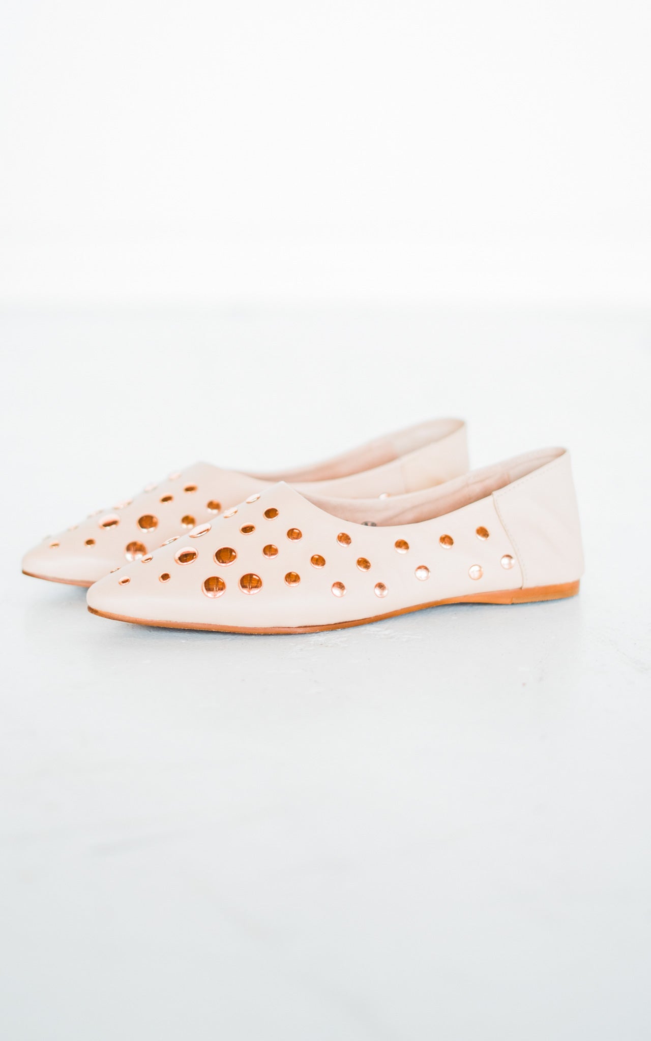 Naughty Monkey Hariette Flats in Blush