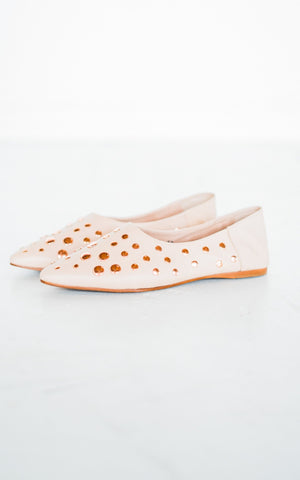 Naughty Monkey Hariette Flats in Blush