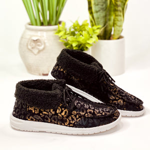 Gypsy Jazz Jazlyn Sneakers in Black Leopard