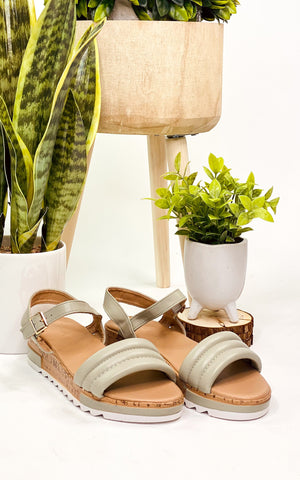 Qupid Jecca Sandal in Sage