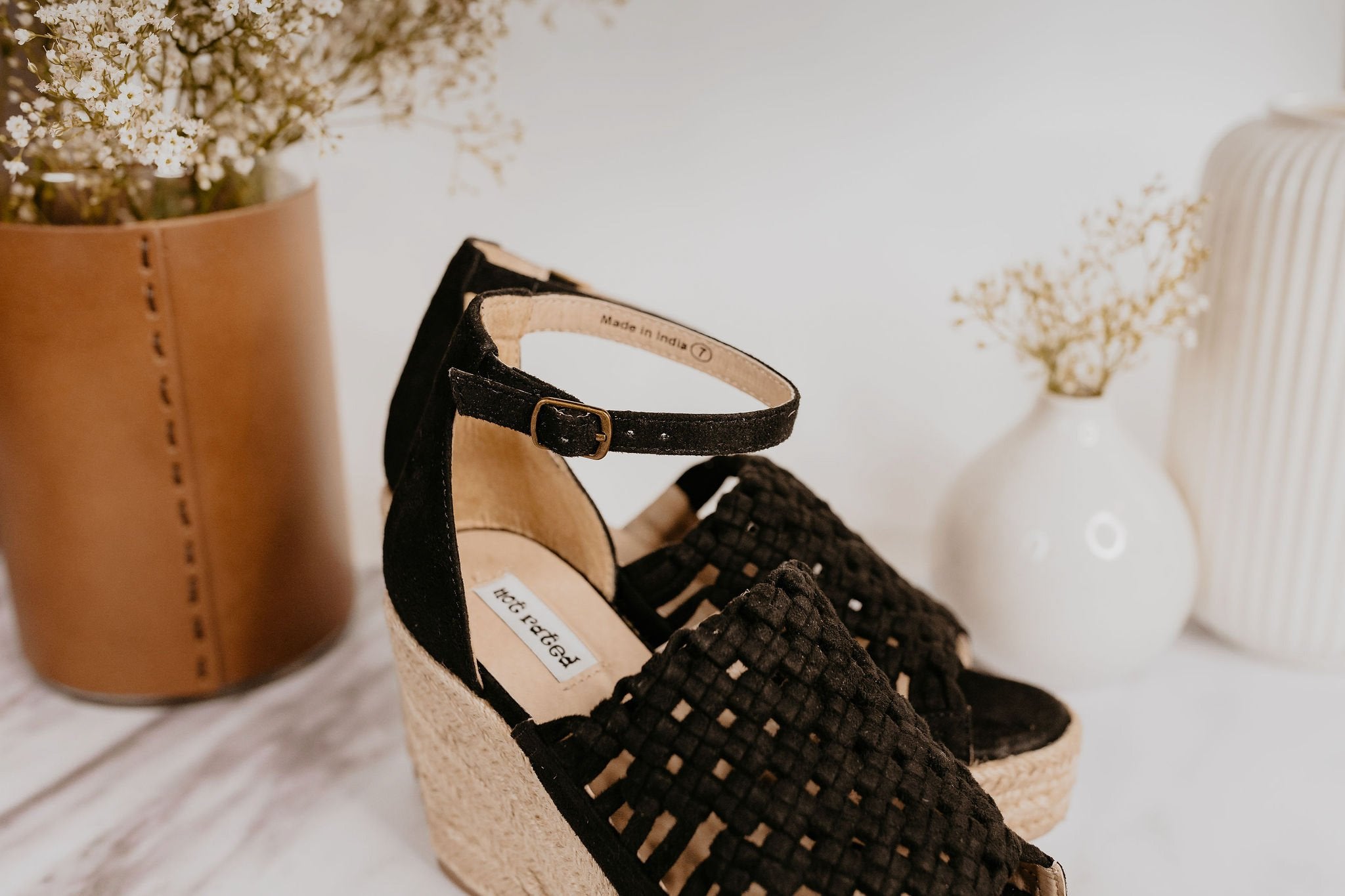 Not Rated Juti Wedges in Black