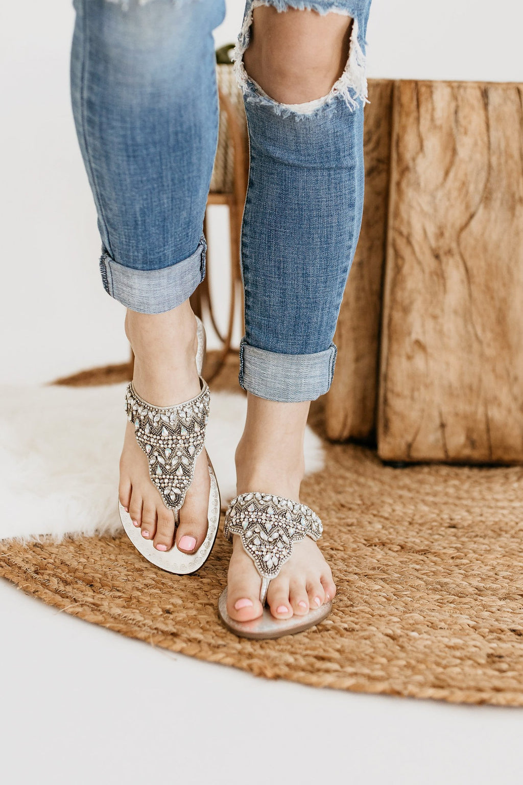 Naughty Monkey Loving U Sandal in Silver