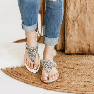 Naughty Monkey Loving U Sandal in Silver