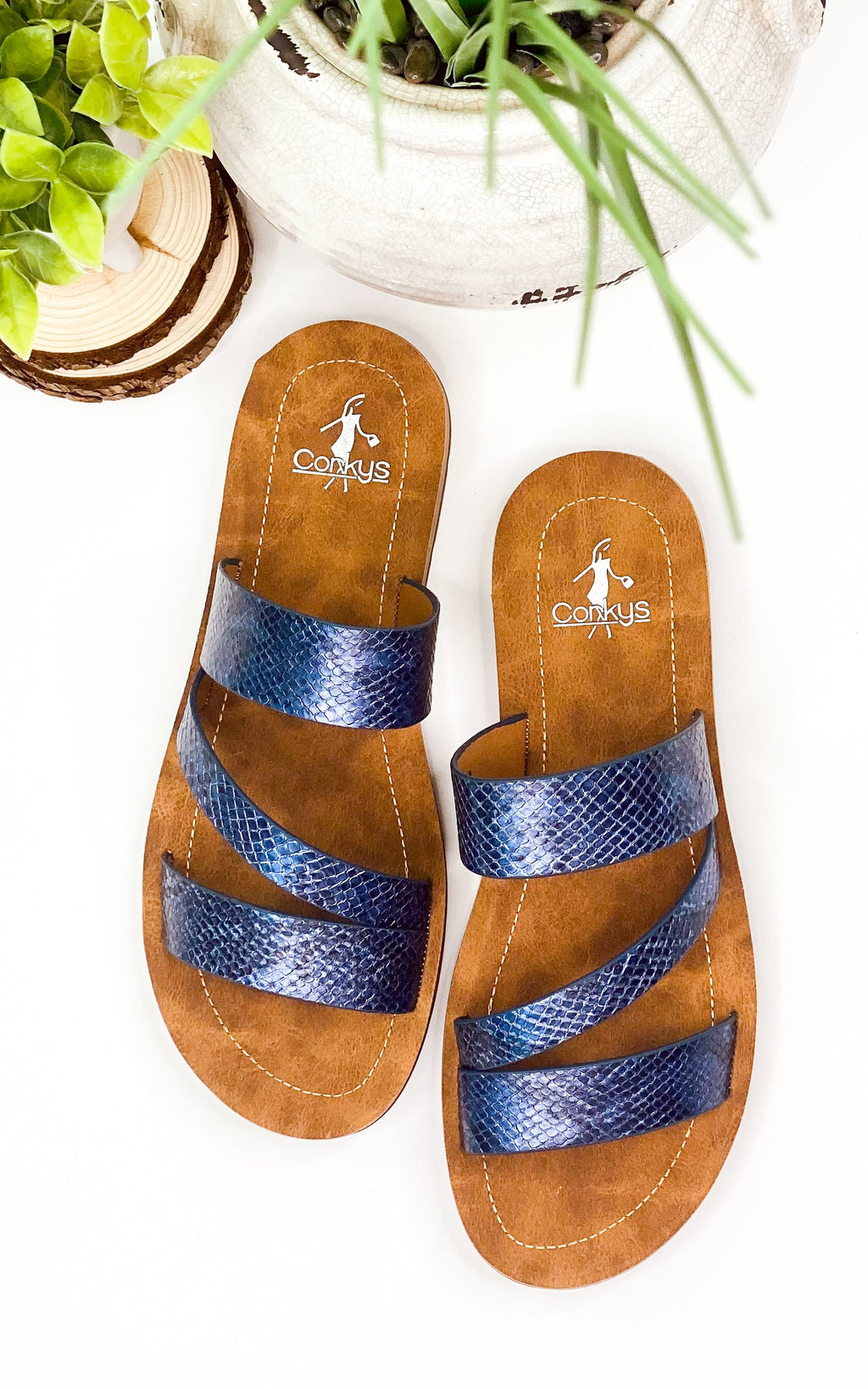 Corkys Lydia Sandal in Blue