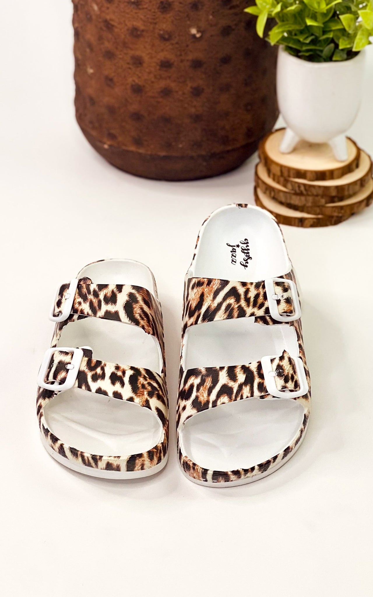 Gypsy Jazz Mama Mia Slides in Leopard