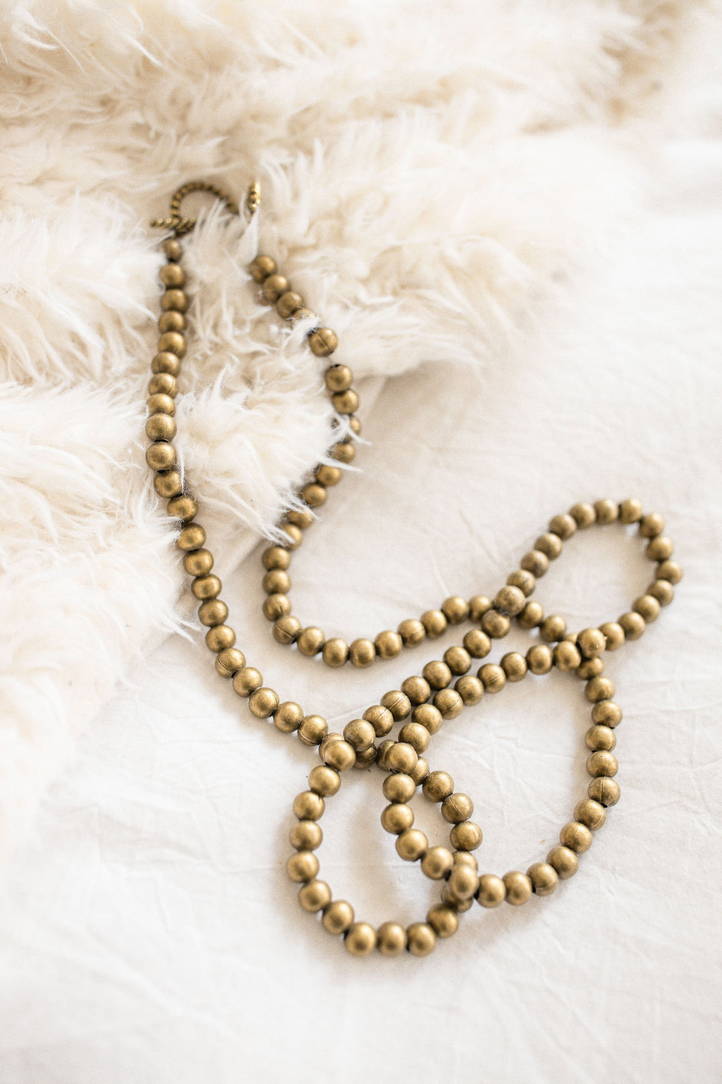 Burnished Gold Long Necklace