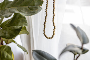 Burnished Gold Long Necklace