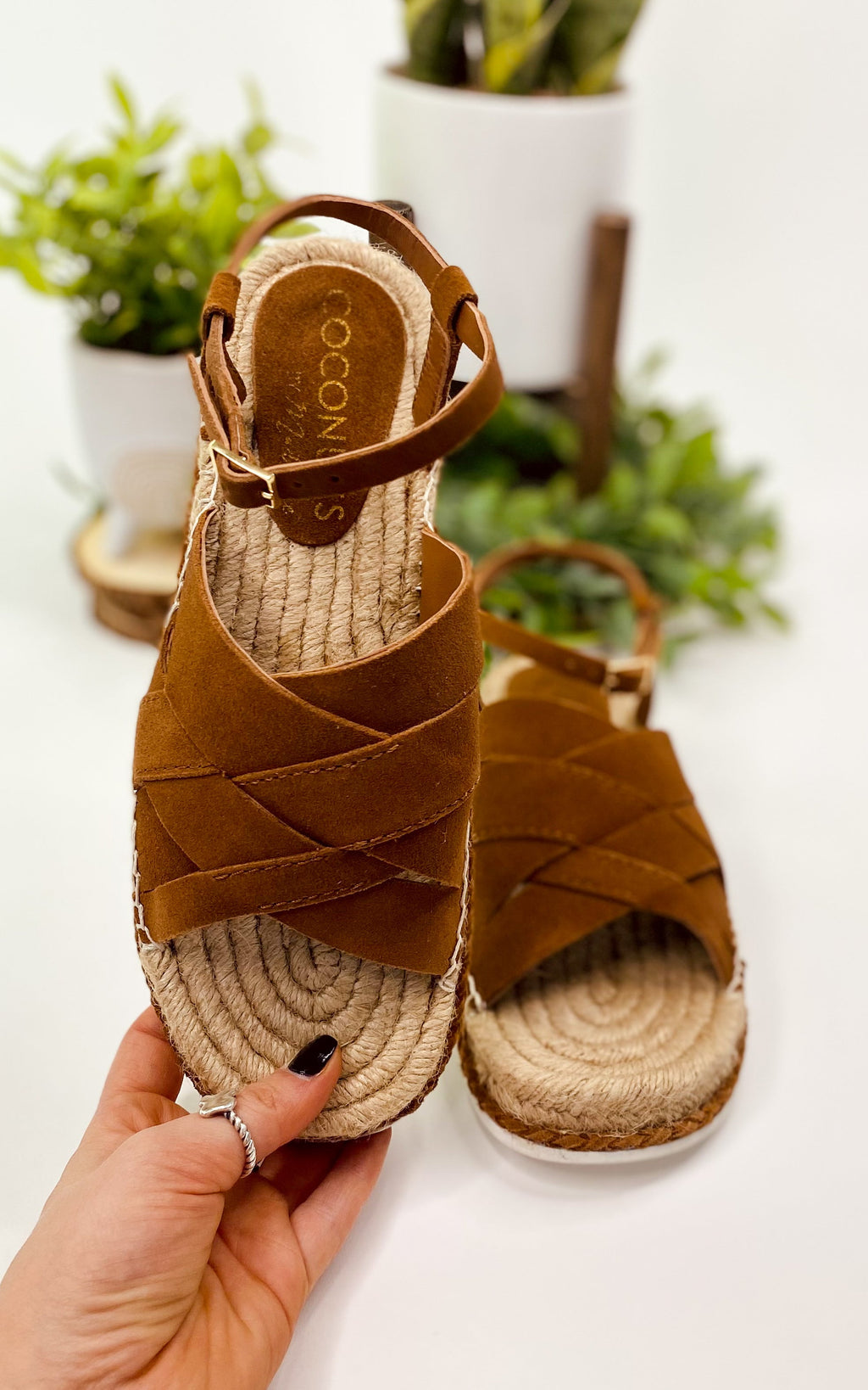 Matisse Nicolette Espadrille Sandal in Saddle