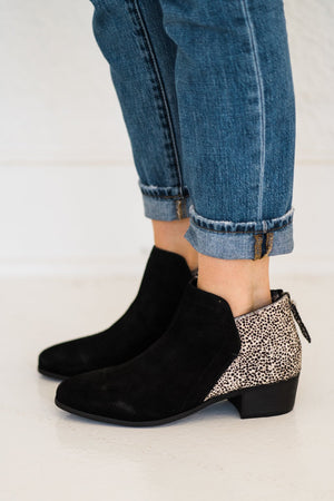 Matisse Poppy Booties in Black Suede