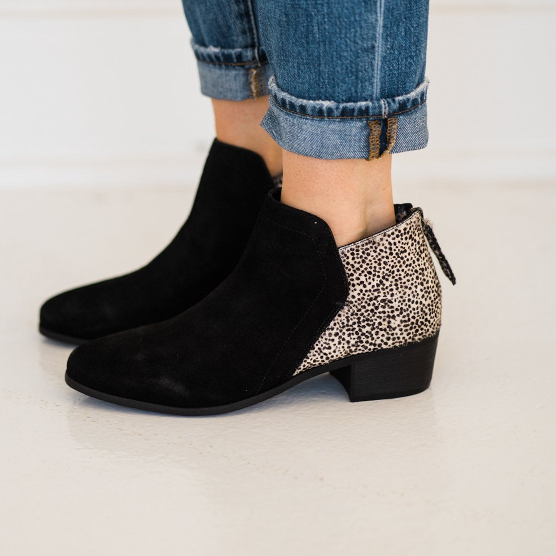 Matisse Poppy Booties in Black Suede