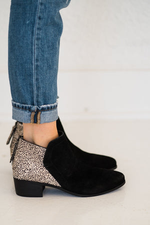 Matisse Poppy Booties in Black Suede