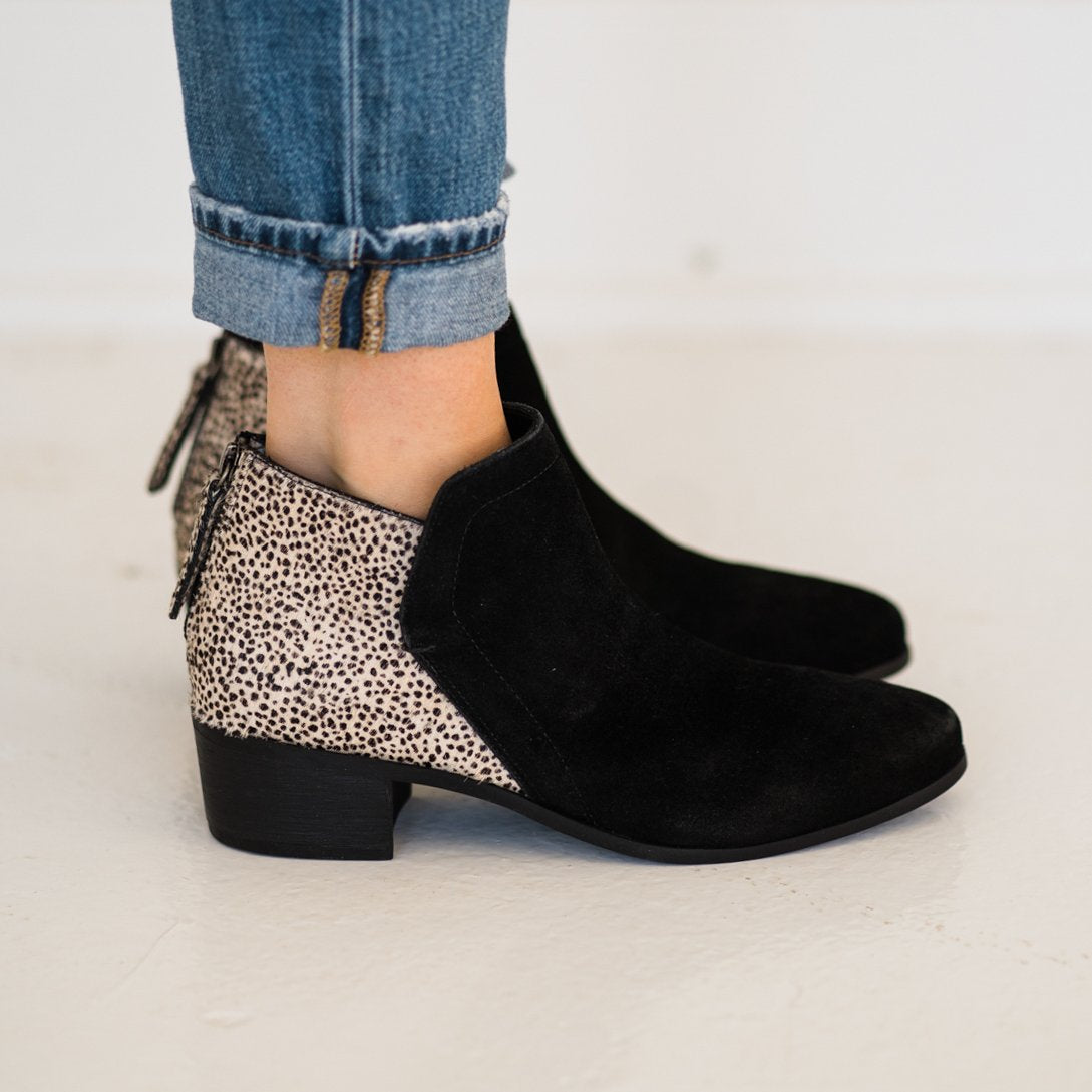 Matisse Poppy Booties in Black Suede