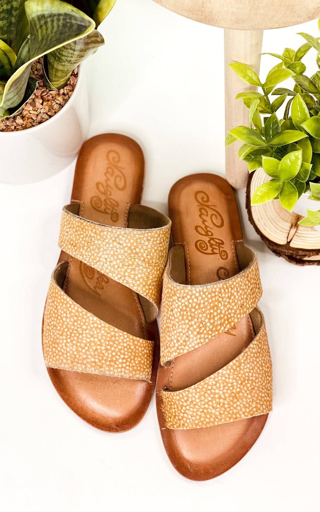 Naughty Monkey Spirited Sandals in Camel