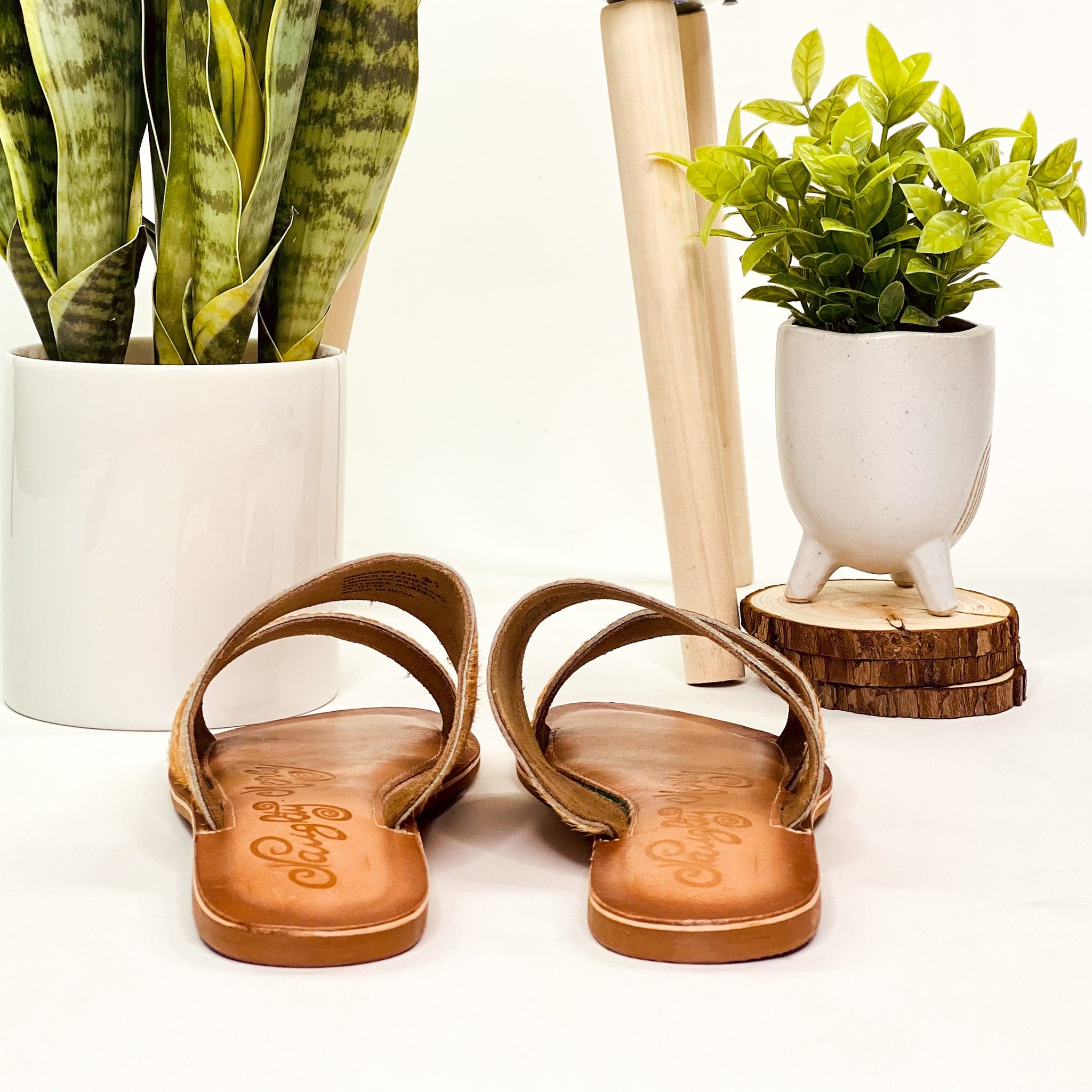 Naughty Monkey Spirited Sandals in Camel