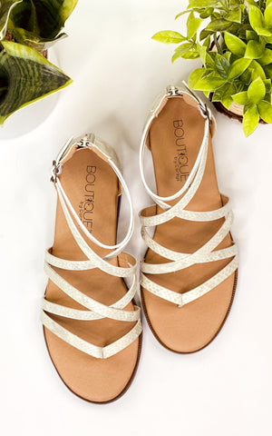 Corkys Sweet Tea Sandals in White