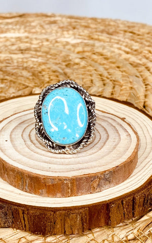 Gilbert Nez Kingman Turquoise Ring